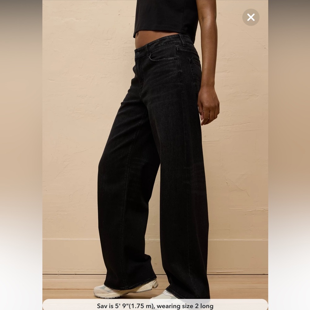 NWOT- Low-Rise Baggy Wide-Leg Jean